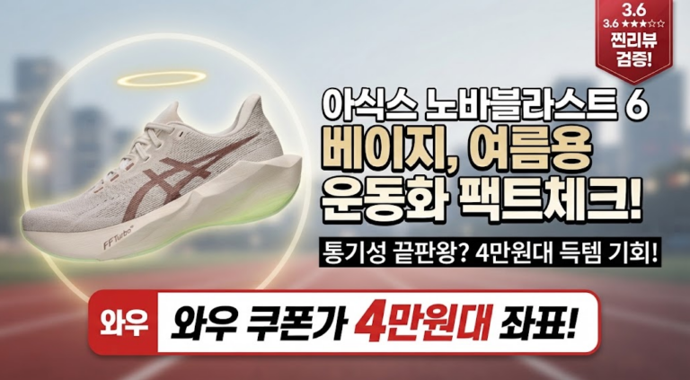 아식스 노바블라스트 6 베이지(1011C243-401)