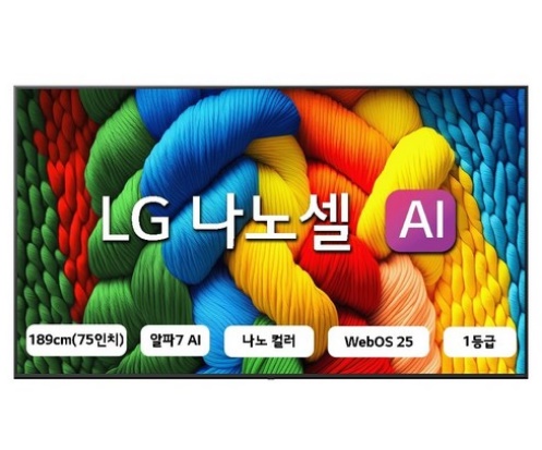 LG전자 75인치 TV 4K UHD 나노셀 AI(75NANO80AEA )