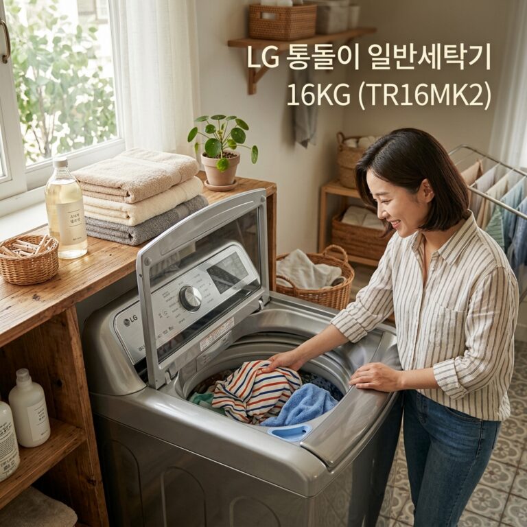 엘지 LG 통돌이 일반세탁기 16KG (TR16MK2) 리뷰