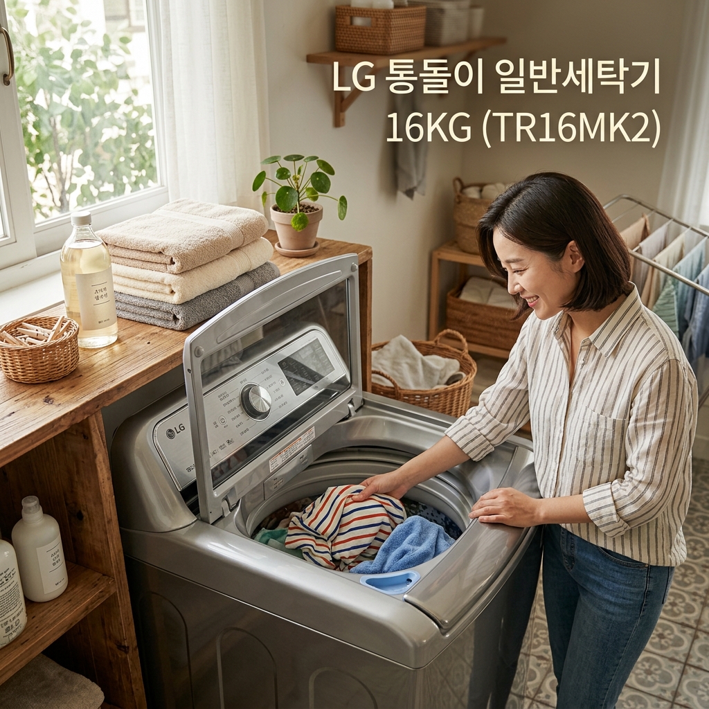 엘지 LG 통돌이 일반세탁기 16KG (TR16MK2) 리뷰 제품 이미지