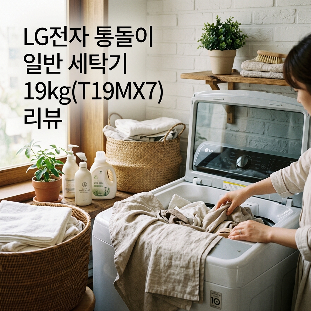 엘지 LG 통돌이 일반세탁기 19kg(T19MX7) 리뷰 제품 이미지